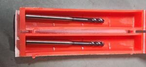 DESCRIPTION: (2)SOLID CARBIDE BALL END MILL BRAND/MODEL: ACCUPRO 58746074 SIZE: 3/32" DIA 9/32" LOC RETAIL$: 39.52 EA QTY: 2