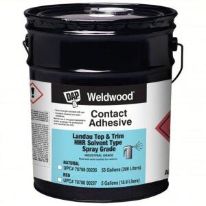 DESCRIPTION: (1) CONTACT CEMENT BRAND/MODEL: DAP WELDWOOD SIZE: 5 GALLON RETAIL$: $235.29 EA QTY: 1