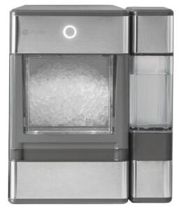 DESCRIPTION: (1) COUNTERTOP NUGGET ICE MAKER WITH SIDE TANK BRAND/MODEL: GE/OPAL01GENKT INFORMATION: HOLDS UP TO 3LBS OF ICE, RAPID PRODUCTION, STAINL