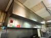 12' STAINLESS EXHAUST HOOD SYSTEM W/ HEATED MAKE UP AIR, EXHAUST FAN, AND FIRE SUPPRESSION