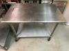 48" X 30" STAINLESS TABLE - 3