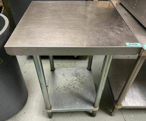 24" X 24" STAINLESS TABLE