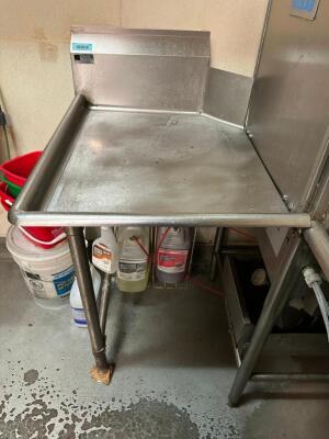 34" LEFT SIDE STAINLESS CLEAN TABLE