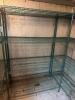 48" X 18" FOUR TIER COATED WIRE SHELF.