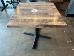 31" X 31" COMPOSITE PATIO TABLE W/ BASE.