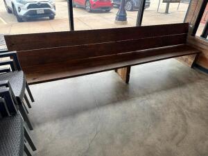 140" BARNWOOD BENCH SEAT.