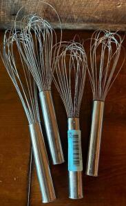 (4) STAINLESS WISK'S