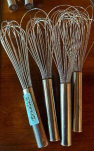 (4) STAINLESS WISK'S