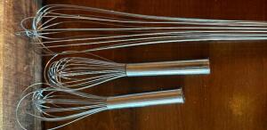 (3) STAINLESS WISK'S