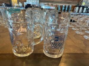 (7) UCBC LOGO'ED BEER STEINS