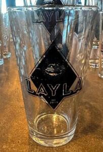 (8) LAYLA 16 OZ LOGO'ED MIXING GLASSES