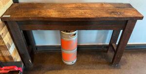 56" HARDWOOD ACCENT TABLE