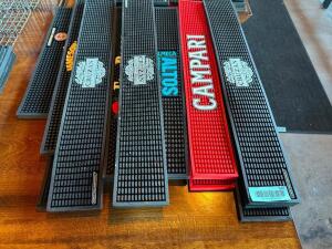 (1) LOT OF ASSORTED BAR MATS