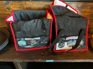 (2) SMALLER INSULATED DELIVERY BAGS