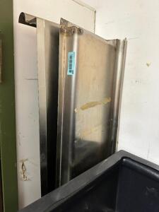 (2) 60" X 18" STAINLESS WALL SHELVES