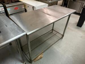 50" X 24" STAINLESS TABLE