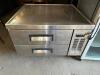 TRUE 36" TWO DRAWER REFRIGERATED CHEFS BASE.