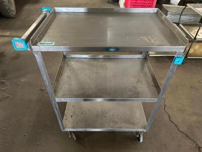 LAKESIDE 24" X 16" THREE TIER STAINLESS UTILITY CART.