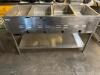 FOUR WELL OPEN WELL ELECTRIC STEAM TABLE