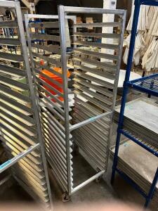 TWENTY PAN ROLL ABOUT TRAY RACK.,