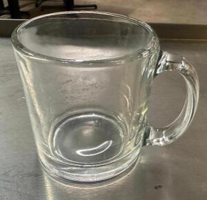 (16) GLASS MUGS.