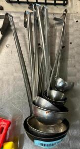 (10) ASSORTED STAINLESS LADLES