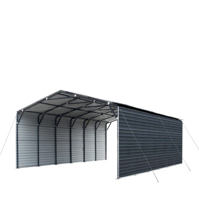 DESCRIPTION: METAL SHED CARPORT WITH SIDEWALLS BRAND/MODEL: DIGGIT SIZE: 20'X30' RETAIL$: $5,499.00 QTY: 1