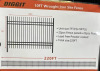 DESCRIPTION: 220' OF WROUGHT IRON SITE FENCE BRAND/MODEL: DIGGIT F22FT SIZE: 7'X10' PIECES QTY: 1