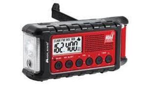 DESCRIPTION: (1) EMERGENCY CRANK RADIO BRAND/MODEL: MIDLAND INFORMATION: E+READY RETAIL$: $69.99 EA QTY: 1