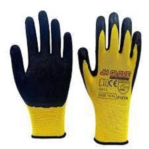 DESCRIPTION: (24) PAIRS OF RUBBER PALM WORK GLOVES BRAND/MODEL: ATA #505-S INFORMATION: YELLOW SIZE: SMALL RETAIL$: $9.90 PER PAIR QTY: 24