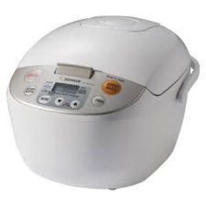 DESCRIPTION: (1) RICE COOKER AND WARMER BRAND/MODEL: ZOJIRUSHI SIZE: UP TO 10 CUPS RETAIL$: $159.99 EA QTY: 1