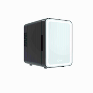 DESCRIPTION: (1) LED MIRROR DOOR MINI COOLER BRAND/MODEL: ICON BEAUTY INFORMATION: BLACK SIZE: 4 LITTER RETAIL$: $30.00 EA QTY: 1