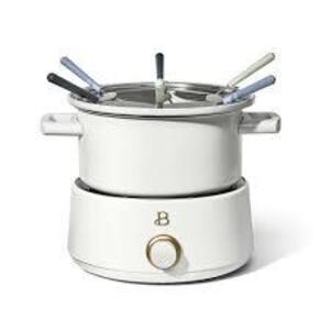 DESCRIPTION: (1) ELECTRIC FONDUE SET BRAND/MODEL: BEAUTHIFUL SIZE: 3 QT RETAIL$: $80.00 EA QTY: 1