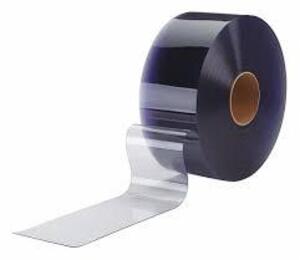 DESCRIPTION: (1) VINYL STRIP ROLL BRAND/MODEL: TMI #999-00001 SIZE: 8 in Strip Wd, 300 ft Roll Lg, 0.08 in Strip Thick, Clear, Roll, PVC RETAIL$: $391