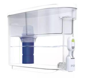 DESCRIPTION: (1) DISPENSER FILTRATION SYSTEM BRAND/MODEL: PUR INFORMATION: 30 CUP CAPACITY RETAIL$: $35.99 SIZE: 10.38 Inches (H) x 15.38 Inches (W) x