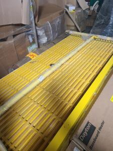 DESCRIPTION: (1) FIBERGLASS GRATING BRAND/MODEL: FIBERGRATE/4AUC9 INFORMATION: YELLOW, GRIT TOP, 0.6" BEARING BAR THICKNESS,1.5" BEARING BAR SPACING R