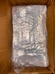 NAME: PARTIAL BOX OF FISH ICE BAGS DESCRIPTION: PARTIAL BOX OF FISH ICE BAGS SIZE: 18X18 LOCATION: MAIN DINING QTY: 1