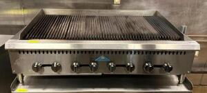 DESCRIPTION: 8-BURNER 48" GAS CHARBROILER BRAND/MODEL: CASTLE INFORMATION: HARDLY USED LOCATION: KITCHEN QTY: 1