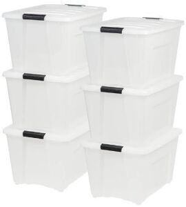 DESCRIPTION: (1) CASE OF (10) PLASTIC STORAGE TOTES BRAND/MODEL: IRIS #TB-17 INFORMATION: CLEAR RETAIL$: $57.78 EA QTY: 1