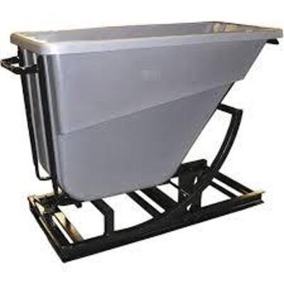 DESCRIPTION: (1) HOPPER BRAND/MODEL: BAYHEAD INFORMATION: PLASTIC, GRAY SIZE: 750 LBS RETAIL$: $2649.01 EA QTY: 1