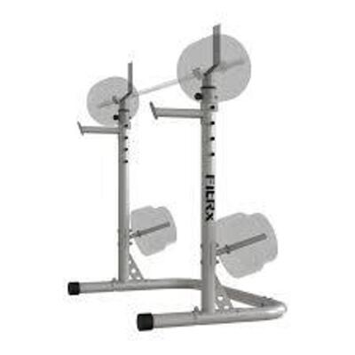 DESCRIPTION: (1) SQUAT RACK BRAND/MODEL: FITRX #8991WM INFORMATION: BLACK RETAIL$: $1795.00 EA QTY: 1