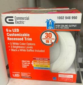 (2) - 6" CUSTOMIZABLE RECESSED TRIM KITS