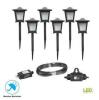 Miramar 5-Watt Equivalent Low Voltage Black Integrated LED Outdoor Landscape Path Light Kit (6-Pack)