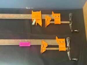 (2) - LARGE METAL CLAMPS