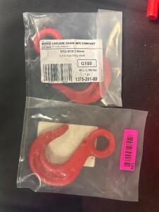 (2) - G100 EYE SLING HOOKS