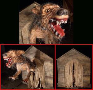 DESCRIPTION POISON PROPS DEMON DOG ANIMATRONIC PROP. BRAND / MODEL: POISON PROPS DD301 ADDITIONAL INFORMATION PNEUMATICALLY POWERED. DOES NOT COME WIT