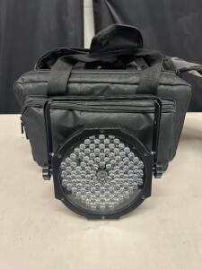 DESCRIPTION (4) ADJ MEGA PAR PROFILE PLUS LED LIGHTS. ADDITIONAL INFORMATION RETAILS FOR $114 PER LIGHT. (4) LIGHTS IN CARY CASE RETAIL PRICE: $456 TH