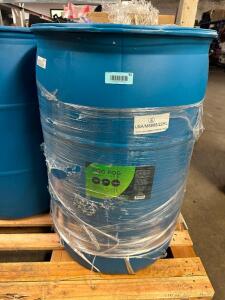 DESCRIPTION 55" GALLON DRUM OF BOG FOG HIGH DENSITY FOG FLUID. BRAND / MODEL: FROGGY RETAIL PRICE: $1,600 QTY 1