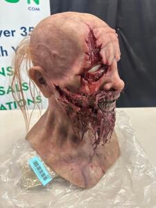 DESCRIPTION PROFESSIONAL SILICONE ZOMBIE MALE MASK. ADDITIONAL INFORMATION SELLER INDICATES COST ON MASK PRODUCTION AT $3000 RETAIL PRICE: $3,000 QTY