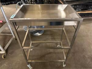 DESCRIPTION HEAVY DUTY STAINLESS MEDICAL CART QTY 1